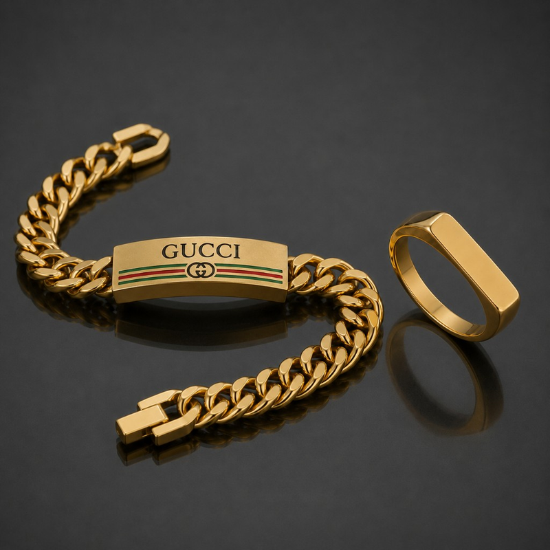 Gucci Gold Bracelet + FREE Ring
